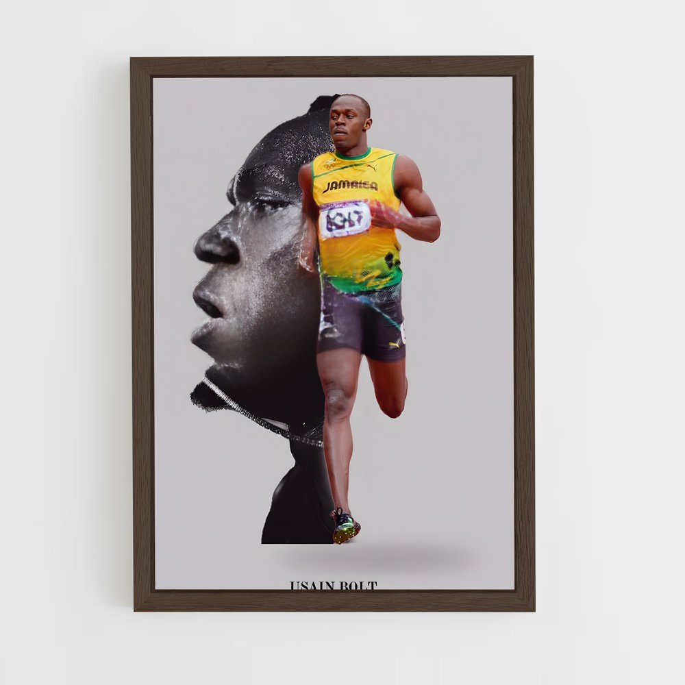 Poster Usain bolt Olympiades – affiche Athlétisme (vue 5)